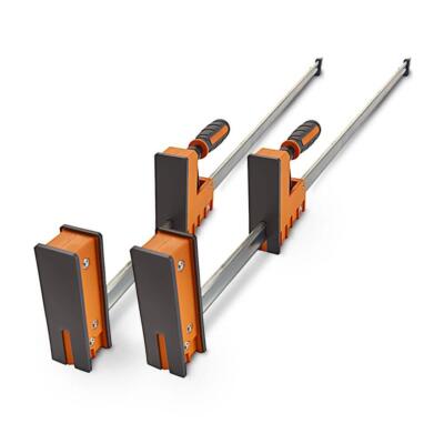 Bora Parallel Clamp Steel 50 in. Removable Jaw Faces Passive Lock (Set of 2)