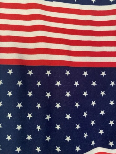 NWT Lularoe OS One Size Holiday Red/White/Blue Stars & Stripes Americana Legging - Picture 2 of 3