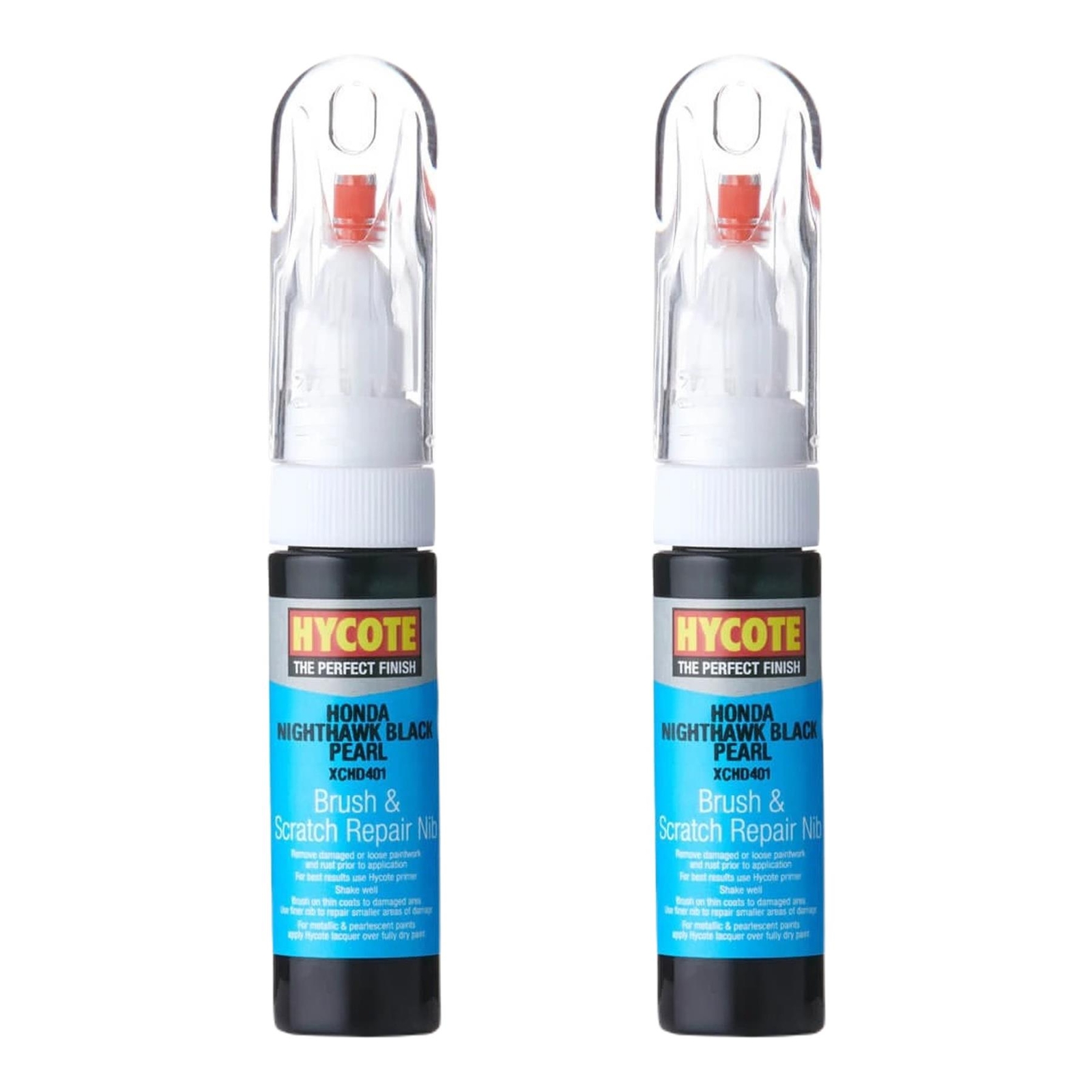 Hycote Touch Up Brush Paint  Honda Nighthawk Black (Pearlescent) 12.5ml x2