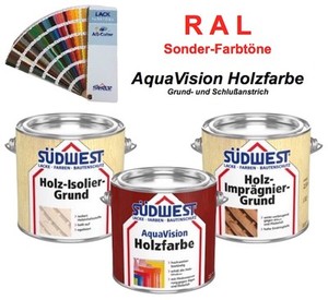 Sudwest Holzfarbe Wetterschutzfarbe Holzschutzgrund Impragnierung Weiss Ral Ebay