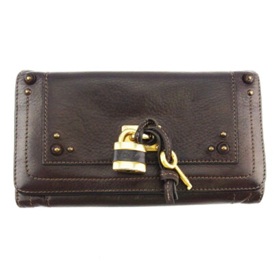 Chloe wallet Paddington Leather Authentic used L3282 | eBay