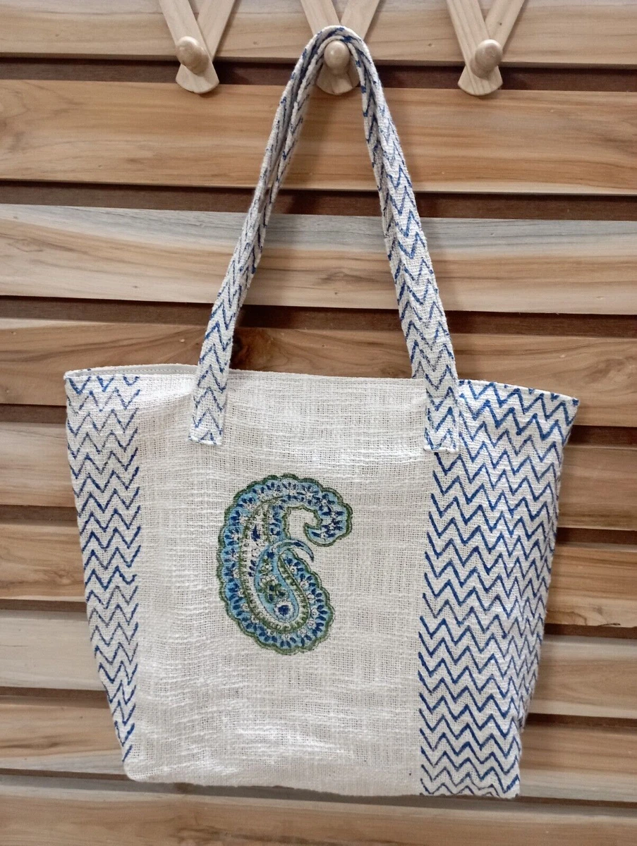 Handblock tote bags handmade throw fabric tote bag eBay