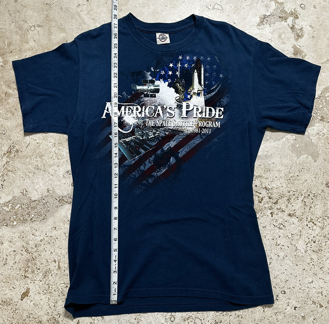 Americas Pride Space Shuttle Program T Shirt Medi… - image 4