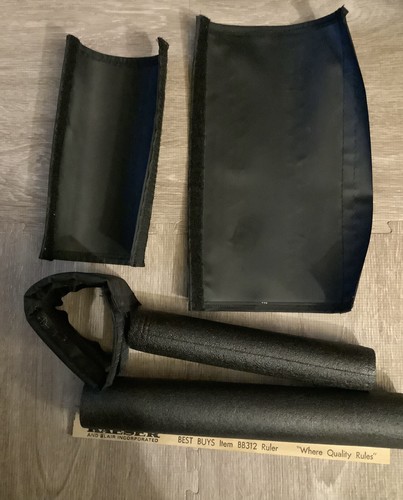 Answer Racing Bmx Pad Set Red Black Old Mid School - Picture 4 of 4