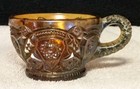  Imperial Glass  1909c. "Fashion " Punch Cup in Smoke with Marigold Overlay — photo 5