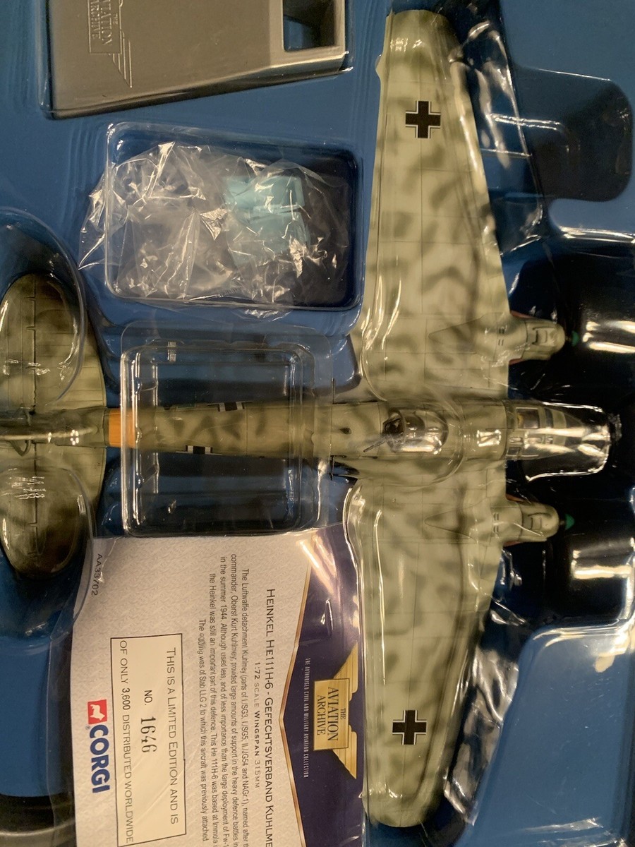 コーギー ハインケル He-111H-6 Corgi World War ll Aviation Archive Heinkel He 111H-6
