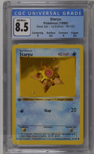 Staryu (1st Edition) graded CGC 8.5 for sale on eBay