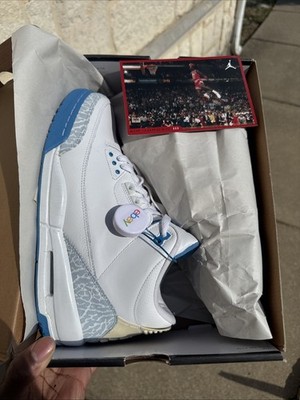 Air Jordan 3 Retro Harbor Blue Size 12W/10.5M