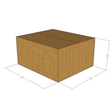 15 16x14x8 Kraft Brown Corrugated Shipping Boxes 32 ECT Single-Wall New