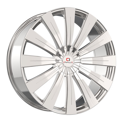 24'' Cavallo CLV-49 Nano Chrome 24x9 Wheel 5x115 5x120 34mm Rim