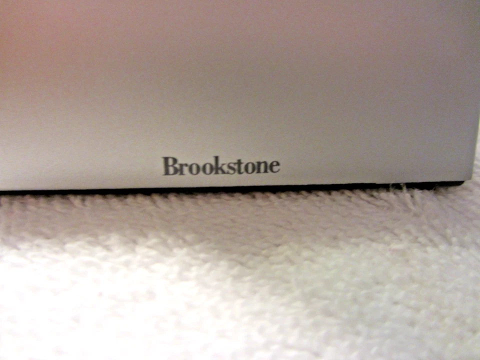 NEW Brookstone Touchscreen Die-Cast Silver Clock New in the Box - Image 3 of 4