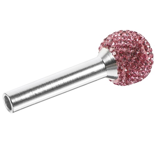 Perno de cerradura de puerta de coche de aleación de aluminio estrás accesorios interiores rosa - Imagen 10 de 12