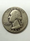 1951 D Washington Quarter 90% Silver