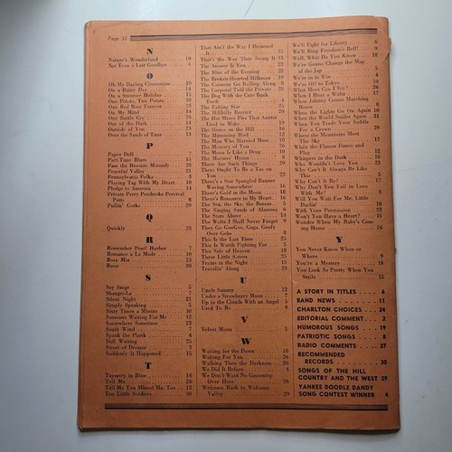 Big Song Magazine December 1942 Lyrics Guide Musicians Stars Billboard Hits Ads - Picture 7 of 8