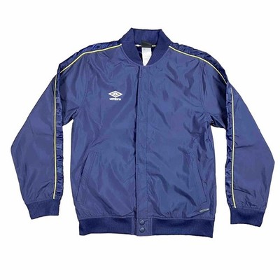 Umbro Premier League Men's Sporty Style Blue Button Up Jacket Size