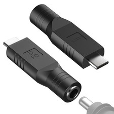 PLEASANTLY 2 Starlink Mini USB C Adapters, Dc 5.5 X 2.1mm Female to Black