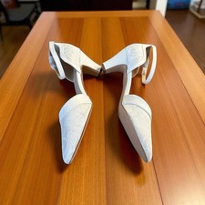 White Lacy bridal shoe size 11