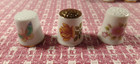 13 Vintage Fine Bone China & Porcelain Thimbles & Holder — photo 7
