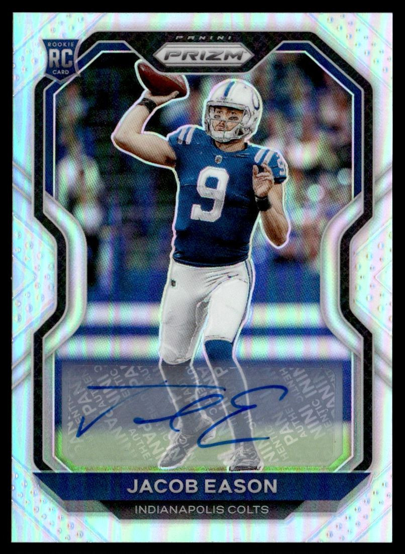 2020 Prizm Rookie Autographs Jacob Eason Rookie Auto Indianapolis Colts #331