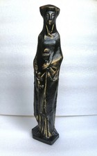 Heiligenfigur Heilige Hl. Barbara 8,7 kg - 40 cm Messing ? Bronze ? Metallguss ?