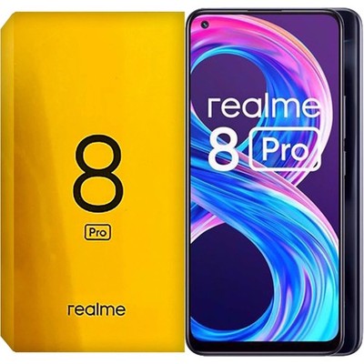 Realme 8 Pro 4G Punk Black 128GB + 6GB Dual-SIM Unlocked GSM NEW