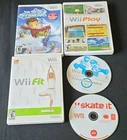 New ListingWii Game Lot Mario Kart Wii, Wii Fit, Wii Play, We Ski & Snowboard Skate It