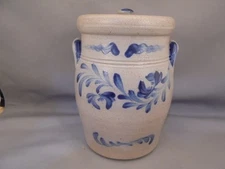 Rowe Pottery Works Stoneware 30 Year Anniversary 2005 Covered Crock Canister