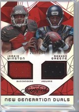 2015 Certified Mirror Red 235/249 Jameis Winston Rashad Greene #NG-FSU w0w