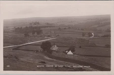 White House Low Hill Baildon Moor c1900s Tent Bird'e Eye View RPPC Postcard