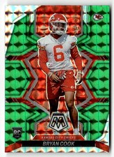 2022 Panini Mosaic #397 Bryan Cook Green Mosaic Prizm