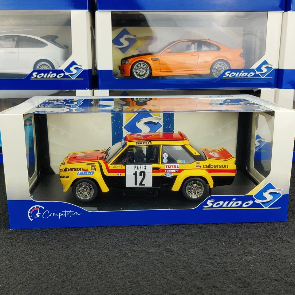 SOLIDO FIAT 131 ABARTH RALLYE MONTE CARLO 1980 MOUTON/ARRI #12 1:18 NEUF BOITE - Photo 2/4