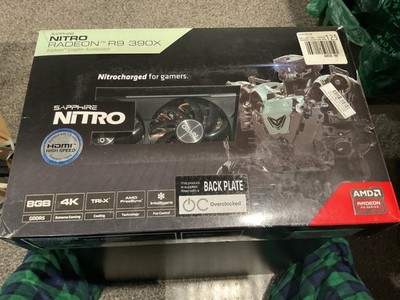 Sapphire Nitro tri x AMD Radeon R9 390 8GB graphics card in box