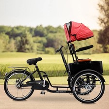 20 Inches Pet Dog Cart Tricycle Shopping Three Wheel Tricycle With Sunshade 20 Inches Pet Dog Cart Tricycle Shopping Three Wheel Tricycle With Sunshade