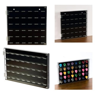 Klare Gitarre Plektrum Display Box Leicht Zugang Musik Plektrum Organizer