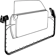 Door Seal Kit 2 Dr Hardtop & Ranchero 1977-79 Ford T-Bird & LTD II