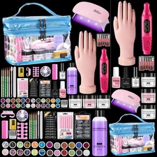 Nail Kit for Beginners with Everything: Professional Acrylic Powder Liquid Se...