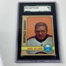 Larry Hillman Buffalo Sabres 1972 O-Pee-Chee SGC 40 VG 3 #176 Hockey Graded