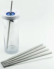 4-Pack for Contigo 20 Oz Tumbler, Stainless Steel Straws with Brush