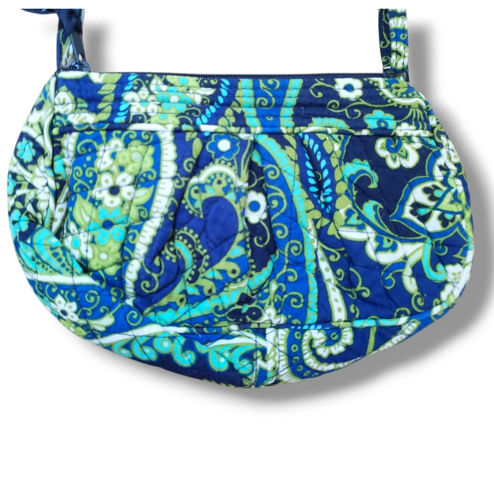 Cartera Bandolera Vera Bradley Rhythm and Blues Frannie Cachemira Retirada Difícil de Encontrar Foto 2 de 4