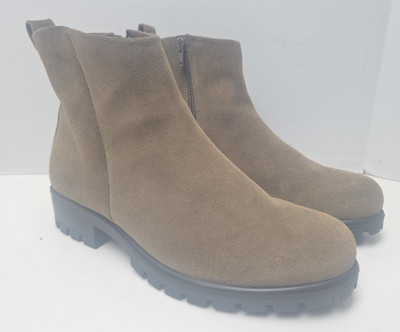 ECCO Women s Modtray Hydromax Leather Ankle Boots Cognac Brown EU 40 US 9-9.5
