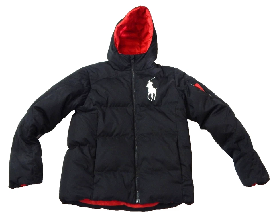 Polo Ralph Lauren GRANDE PONY TALLA Juvenil XL Negro Chaqueta acolchada con capucha Foto 2 de 4