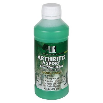 LDN Research 8oz Arthritis & Sport W Wintergreen Epsom Salt Plus Alcohol 12 Pack