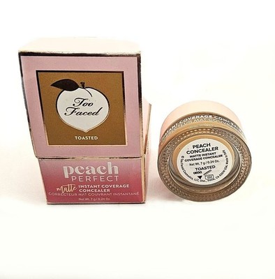 Too Faced Peach Perfect Matte Concealer Full Cover - Toasted New In Box