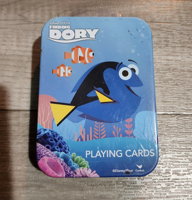 Finding Dory Playing Cards Disney Pixar 778988588215 Full Deck in storage tin