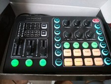 Mini Portable Rechargeable Live Sound Card Audio Mixer Karaoke / Broadcasting