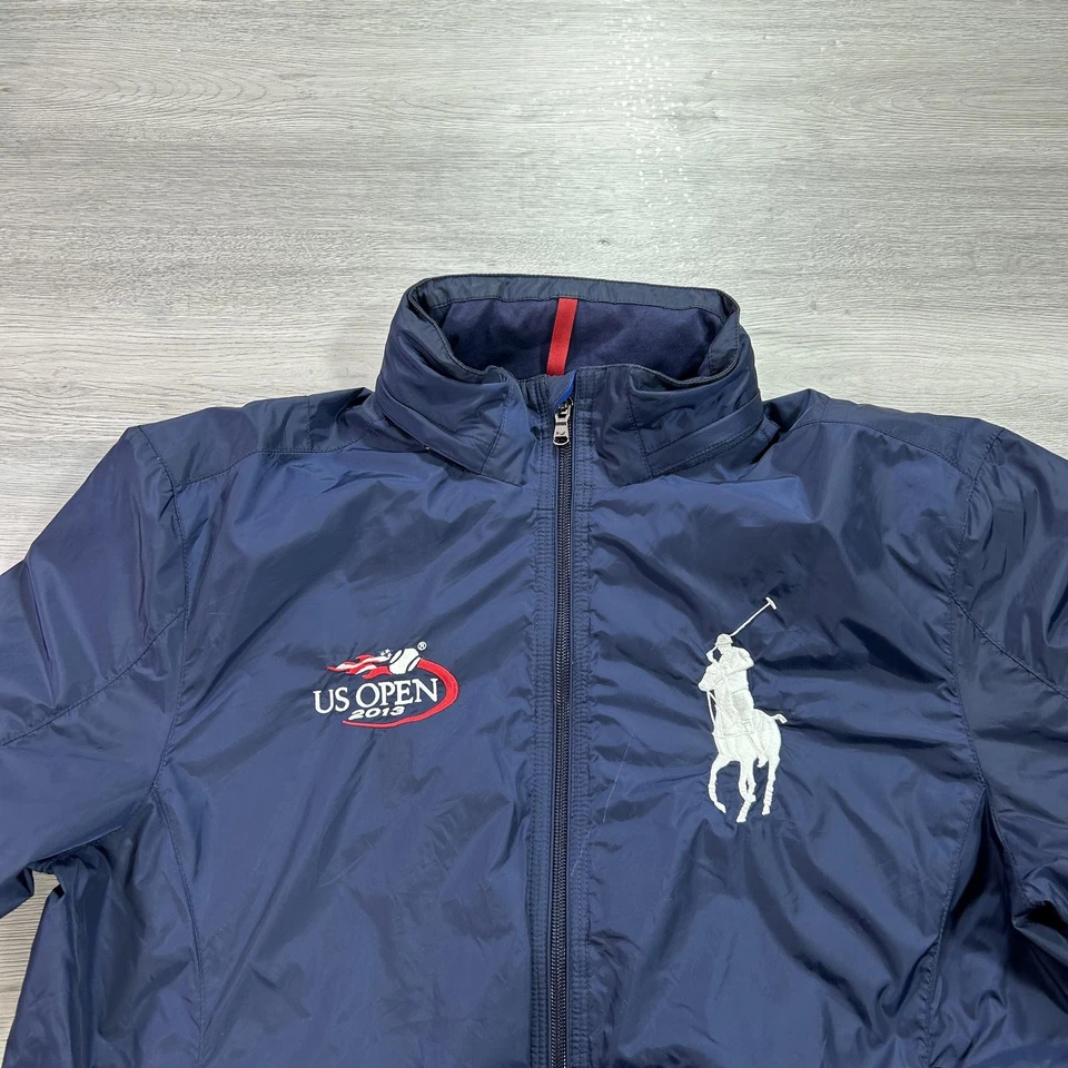 Ralph Lauren RLX US Open 2013 Tennis Jacket Mens Medium Windbreaker Big Pony - Image 3 of 4