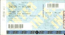 Inter vs Milan Serie A 2002 San Siro Football Italy Stadium Ticket