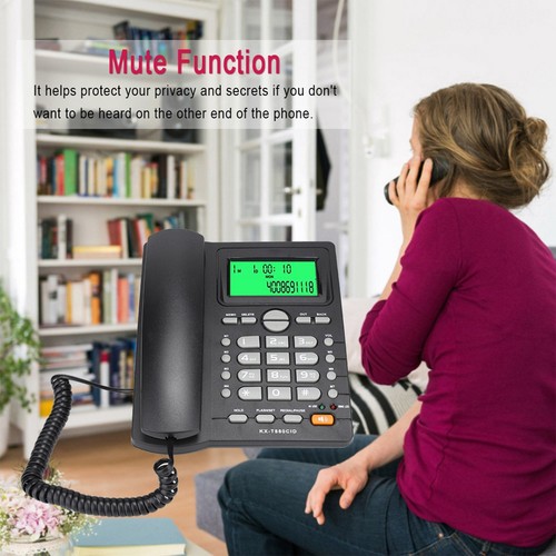 Kx T880C Telefon stacjonarny z wyświetlaczem identyfikatora dzwoniącego Bez funkcji wyciszania NTS - Zdjęcie 4 z 22