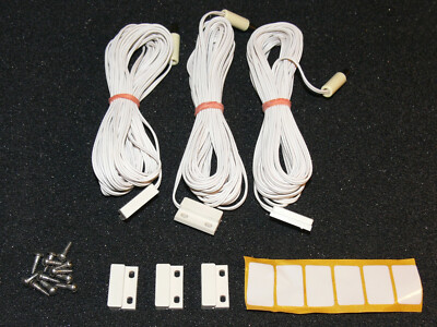 DIEHL Secura Alarm Fenster / Tür Reed Kontakt / Schalter mit Kabel und Magnet