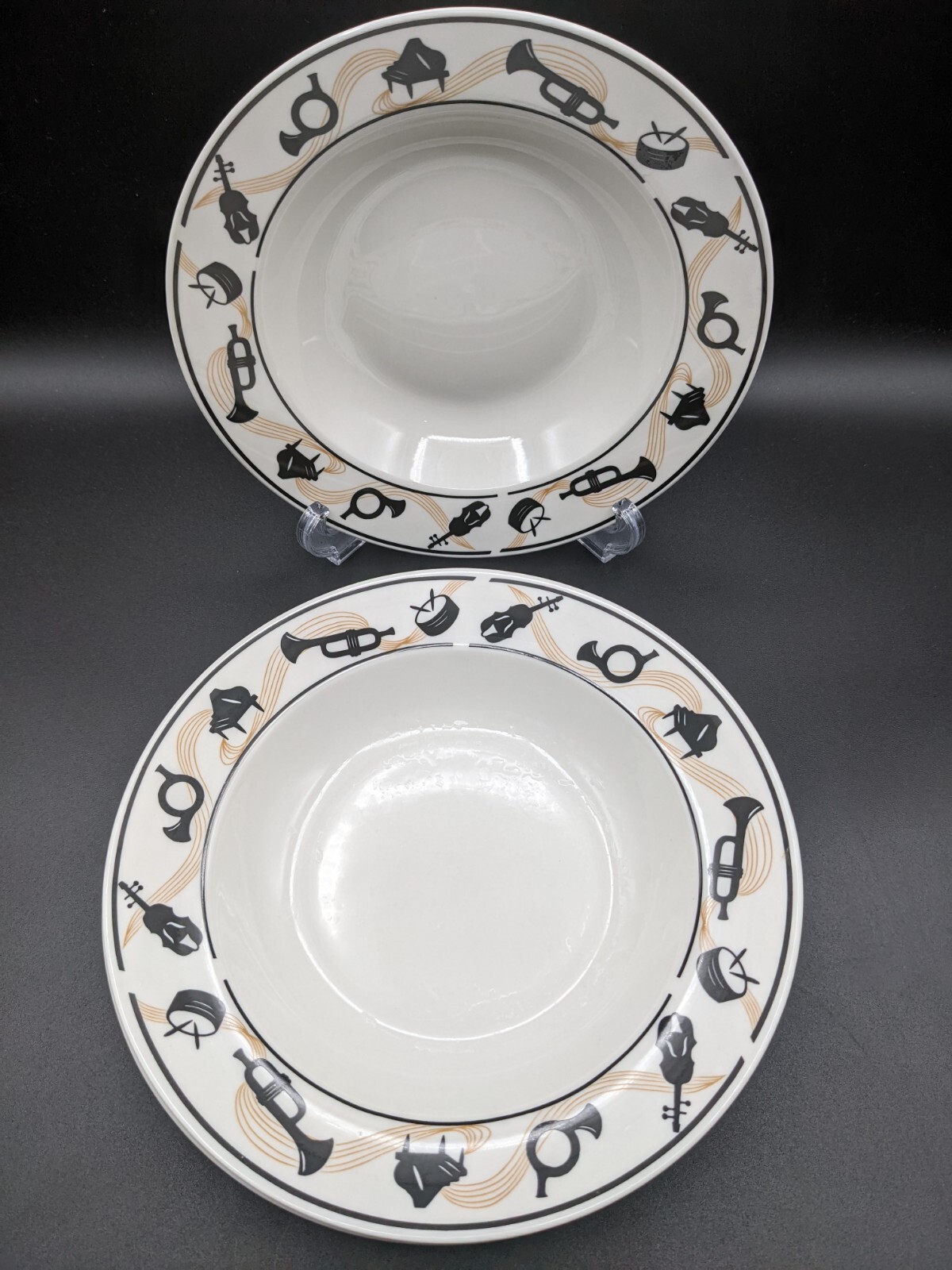 Lynns Stoneware Maestro Musical Instrument Bowls,  8 Total